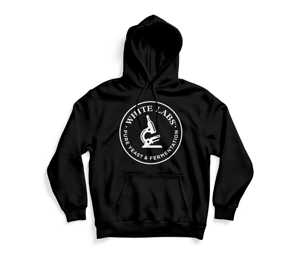 Unisex White Labs Black Pull Over Hoodie