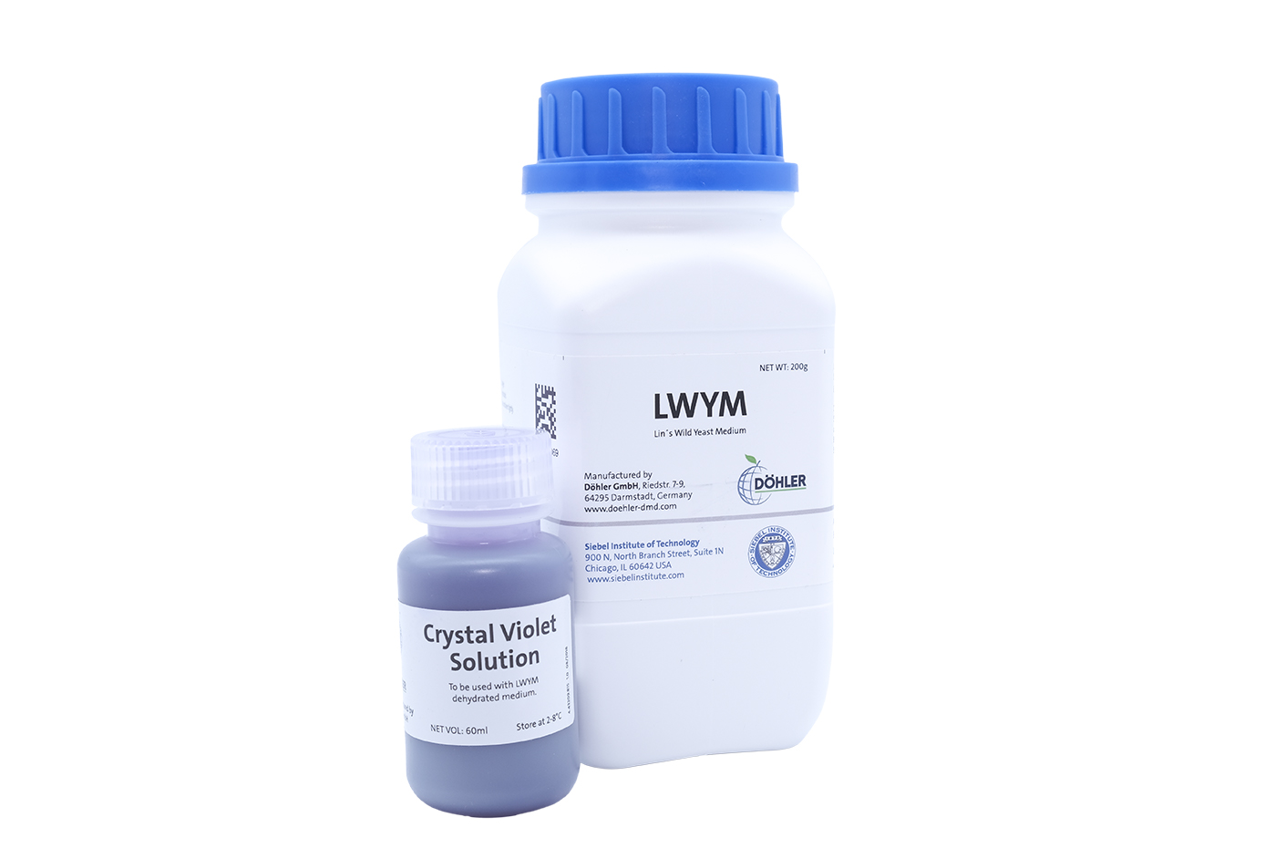 Lin's Wild Yeast Medium(LWYM) Media with Crystal Violet Solution